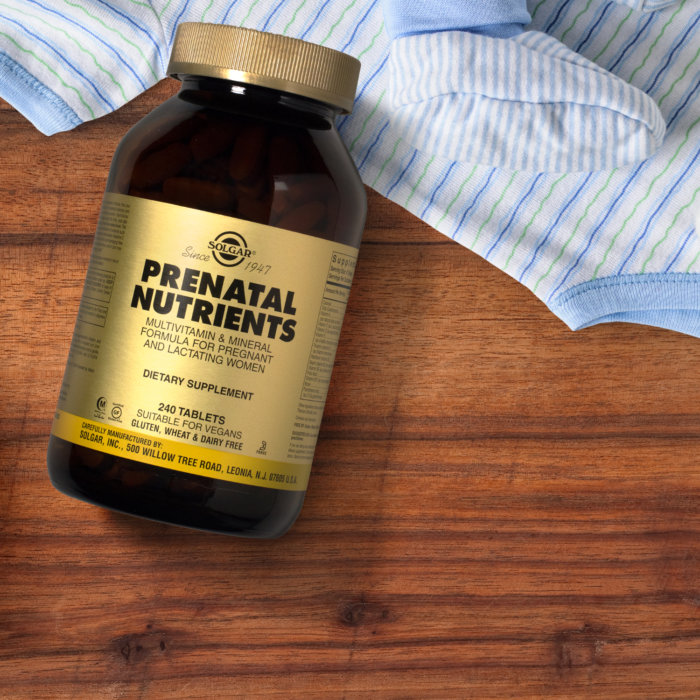 Solgar Prenatal Nutrients, Prenatální živiny, 120 tablet